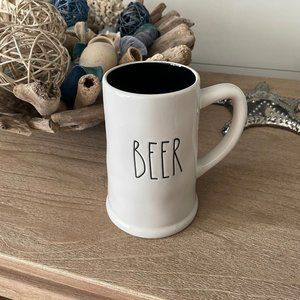 Rae Dunn Beer Mug.  NWOT.  Height: 6 in.